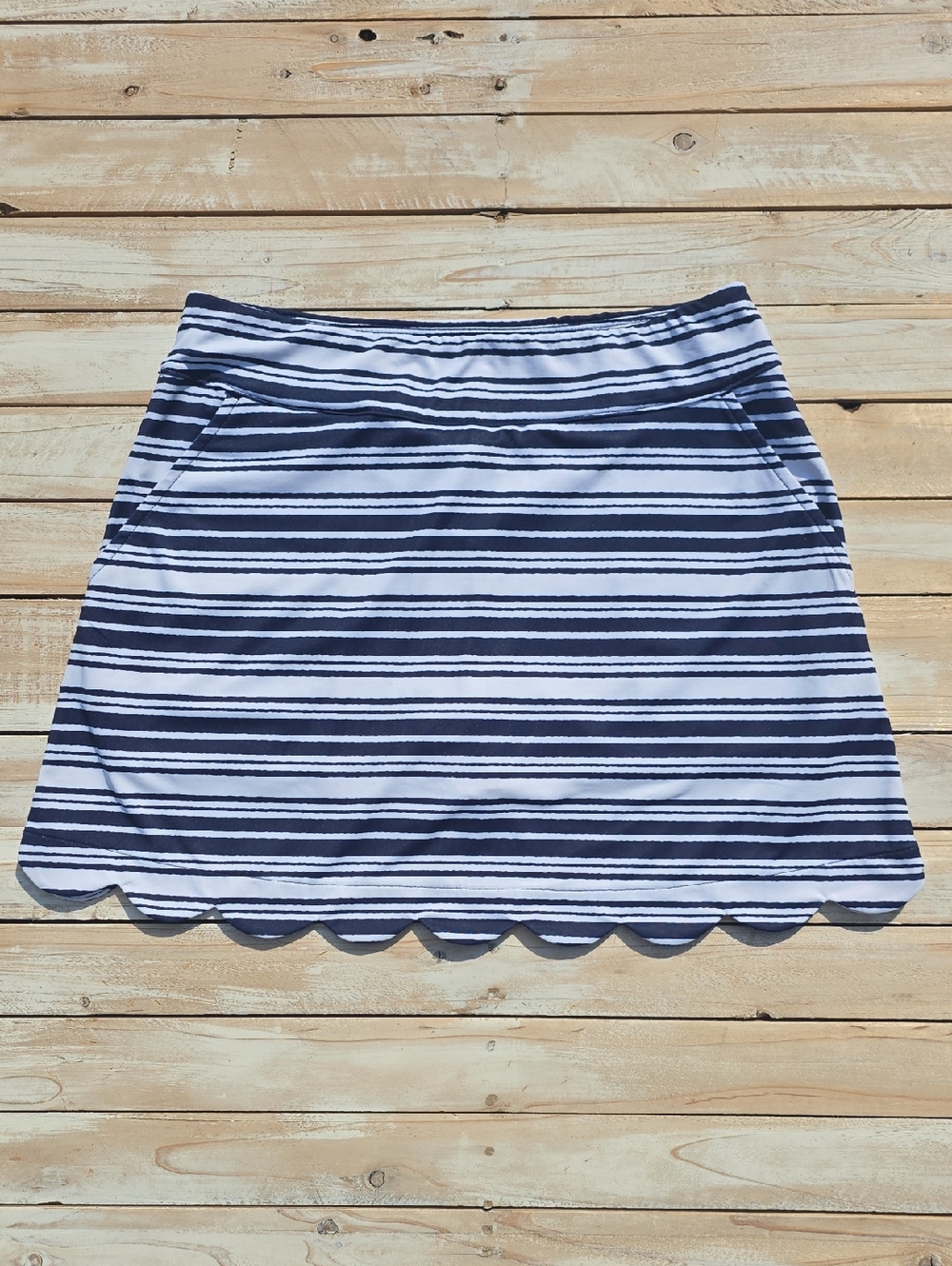 Lillie Green Navy & White Skort Sz Small